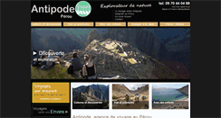 Desktop Screenshot of antipode-peru.com